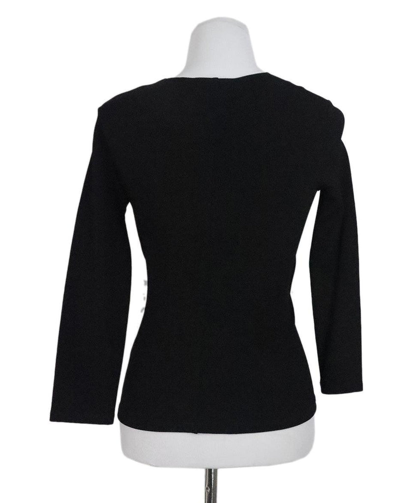 Theory Black Viscose Top sz 2 - Michael's Consignment NYC
