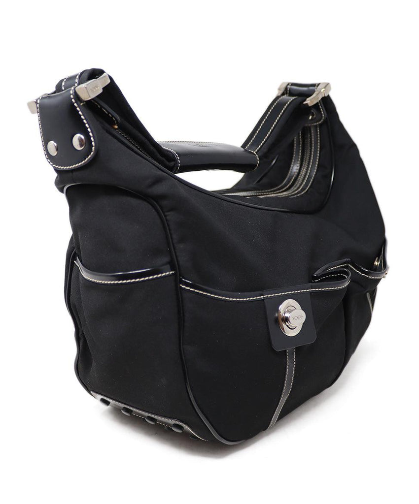 Tod's Black Nylon Shoulder Bag - Michael's Consignment NYC