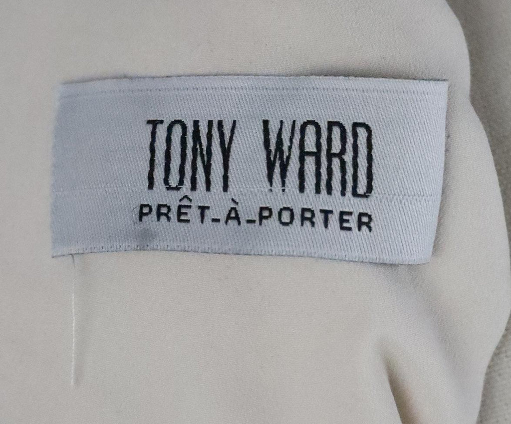 Tony Ward Bone Cotton Sequins Dress sz 4 - Michael's Consignment NYC