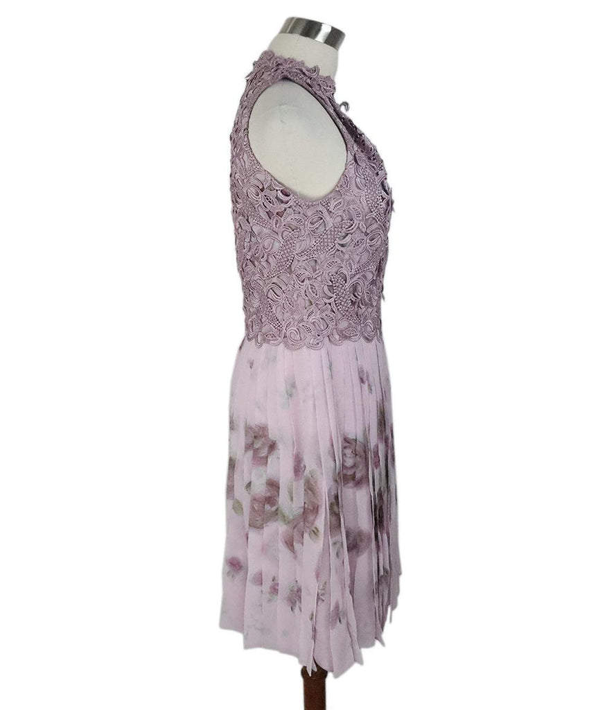 Tony Ward Purple Silk Applique Dress sz 4 - Michael's Consignment NYC