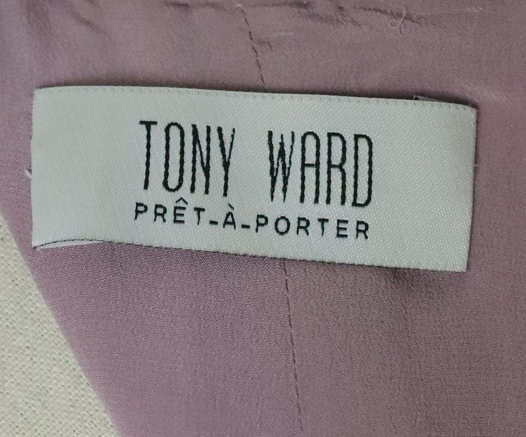 Tony Ward Purple Silk Applique Dress sz 4 - Michael's Consignment NYC
