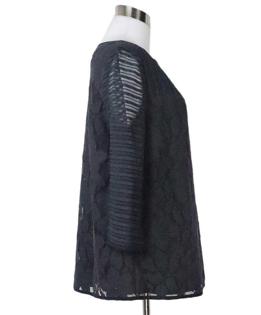 Tory Burch Navy Lace Top sz 4 - Michael's Consignment NYC