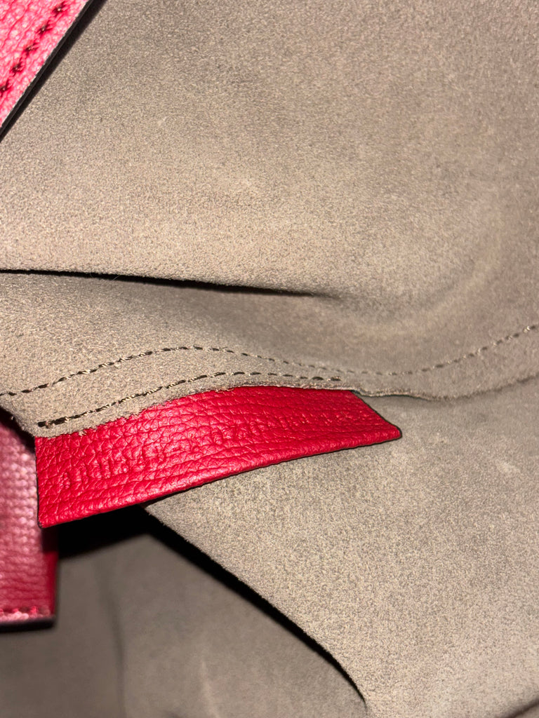 Fendi Red Leather Vienna Tote 8