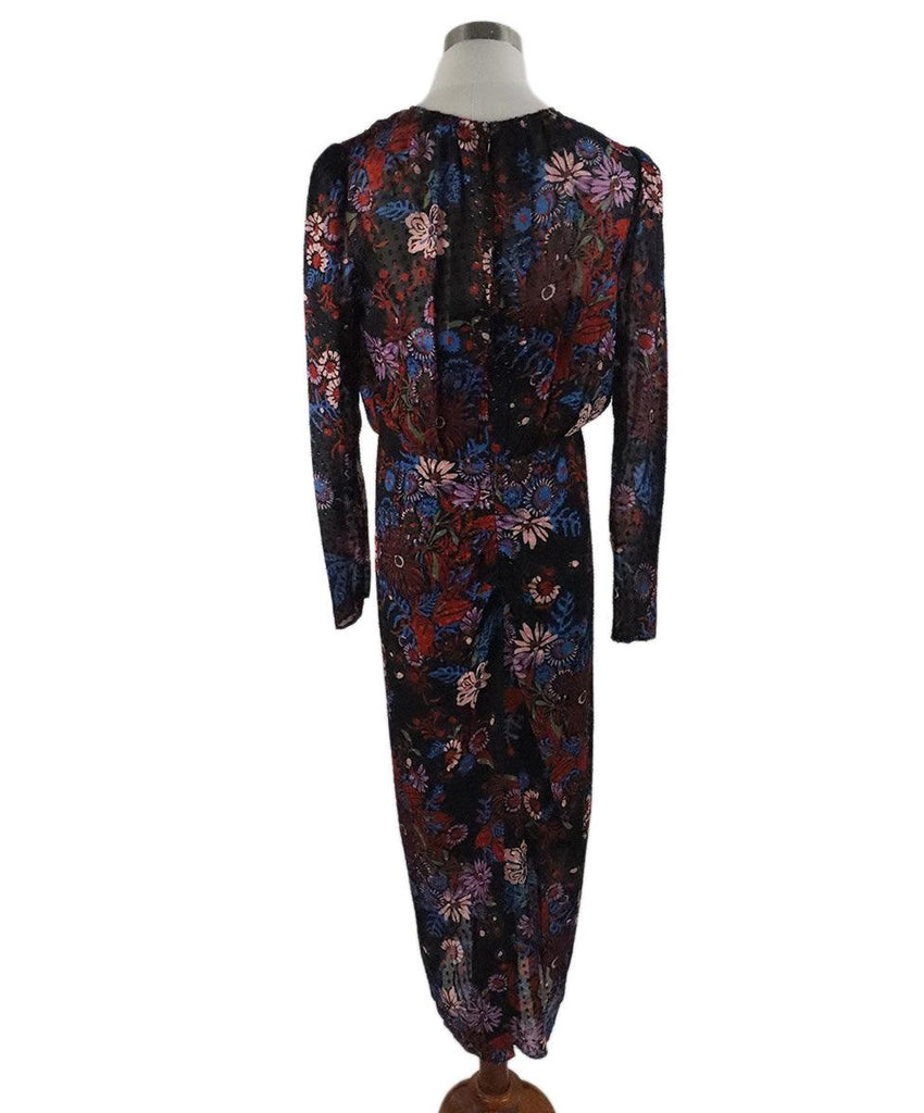 Veronica Beard Black Multicolor Silk & Rayon Dress sz 8 - Michael's Consignment NYC