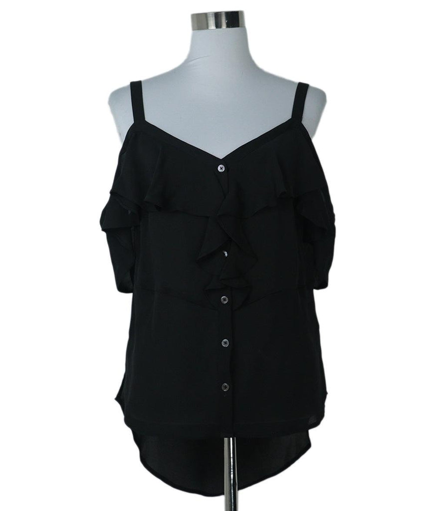Veronica Beard Black Silk Top sz 8 - Michael's Consignment NYC