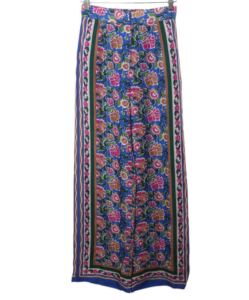 Veronica Beard Multicolor Floral Silk Pants sz 0 - Michael's Consignment NYC