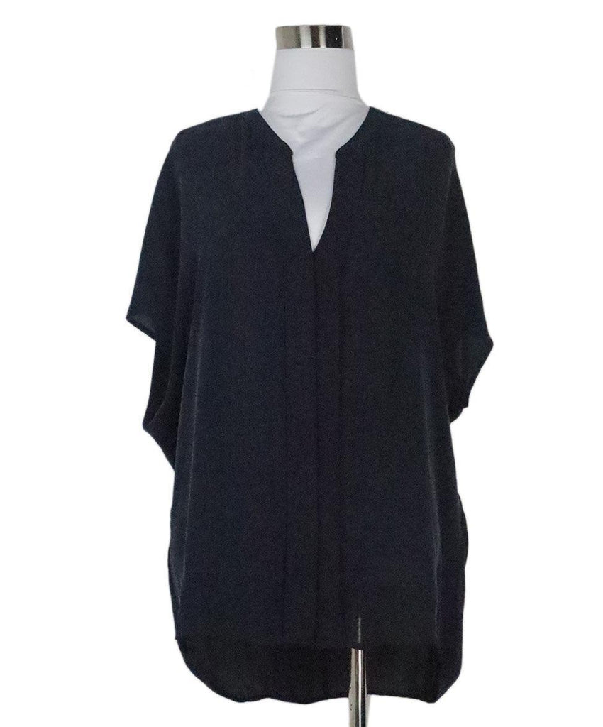 Vince Navy Silk Blouse sz 6 - Michael's Consignment NYC
