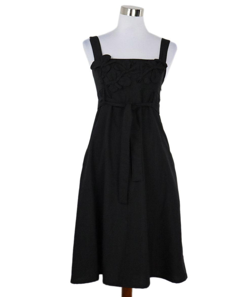 Weekend by Max Mara Black Polyester Wool w/ Belt Dress sz 6 - Michael's Consignment NYC