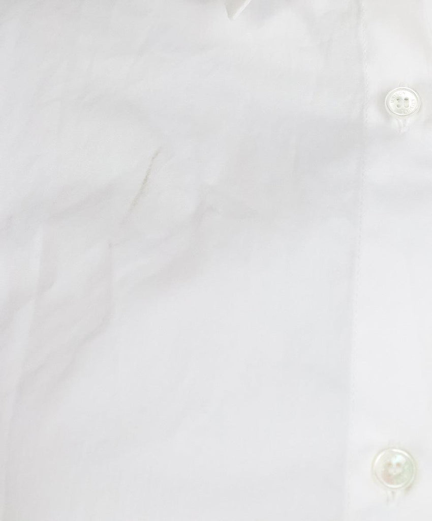 White Cotton Button Down Shirt sz 6 - Michael's Consignment NYC
