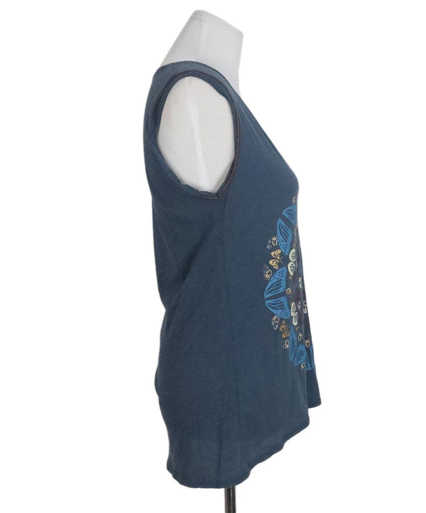 Zadig & Voltaire Blue Print Tank Top sz 6 - Michael's Consignment NYC