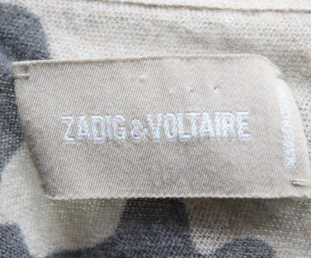 Zadig & Voltaire Camouflage Cashmere Sweater sz 6 - Michael's Consignment NYC